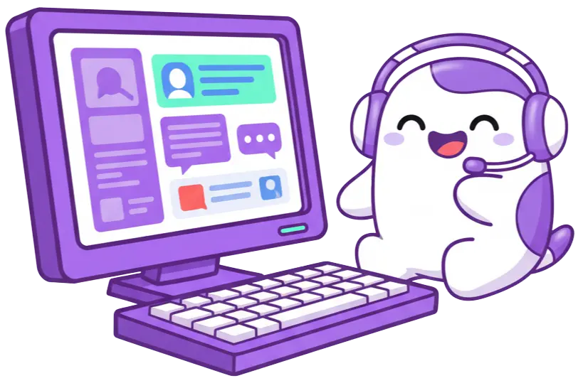 AI customer support character